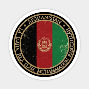 Vintage Islamic Republic of Afghanistan Asia Asian Flag Magnet